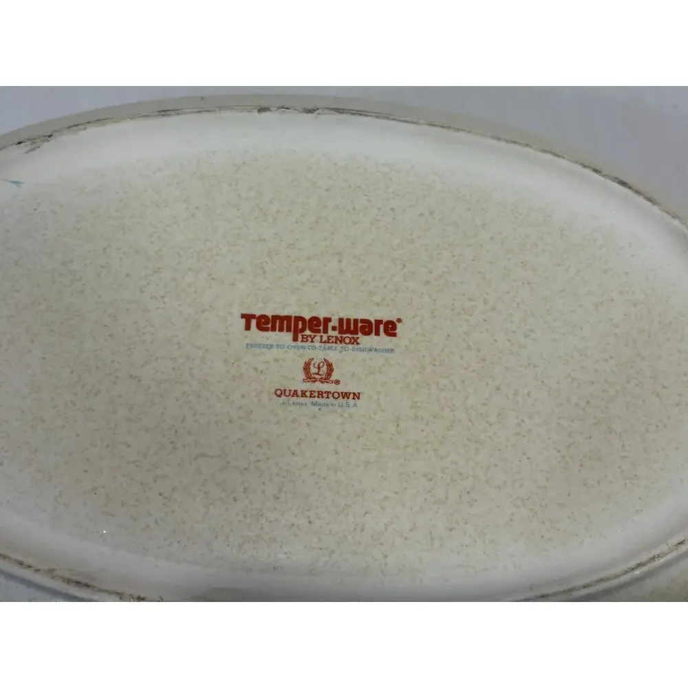 Lenox Temper-Are Quakertown oval casserole dish with lid 2.5 quart
